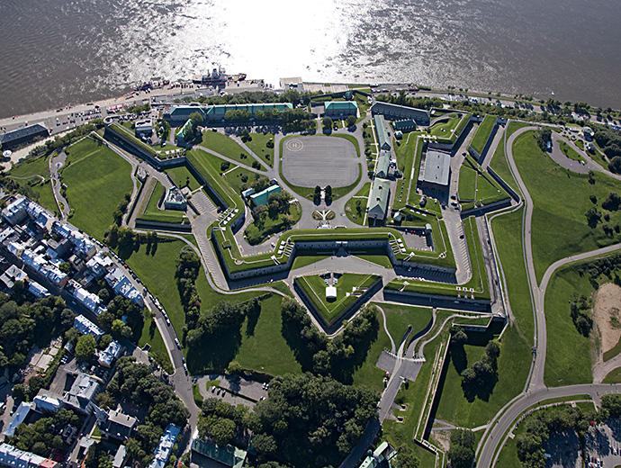 Citadelle de Québec - Vue aérienne en été