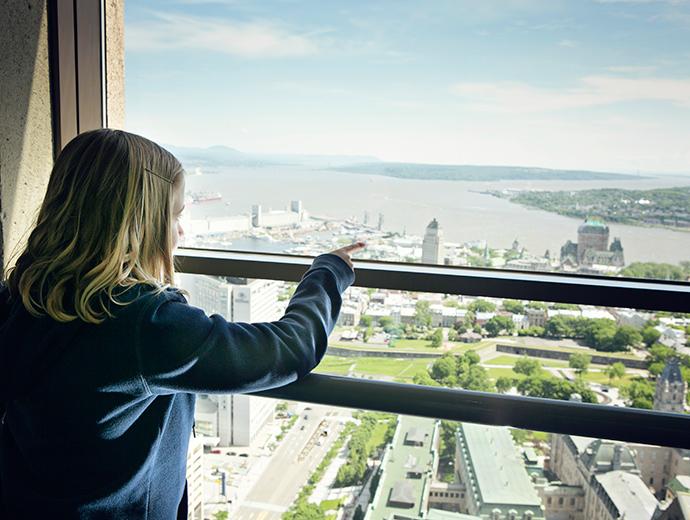 Observatoire de la Capitale - Vue sur la ville de Québec