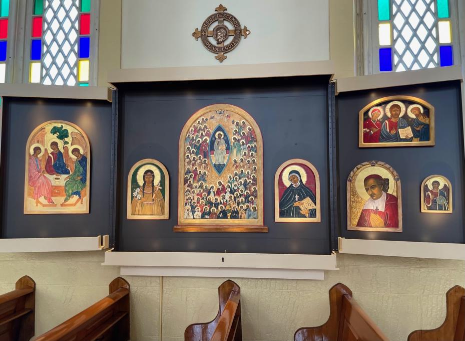 Exposition Parolicône - Icones des saints du Québec, incluant monseigneur de Laval