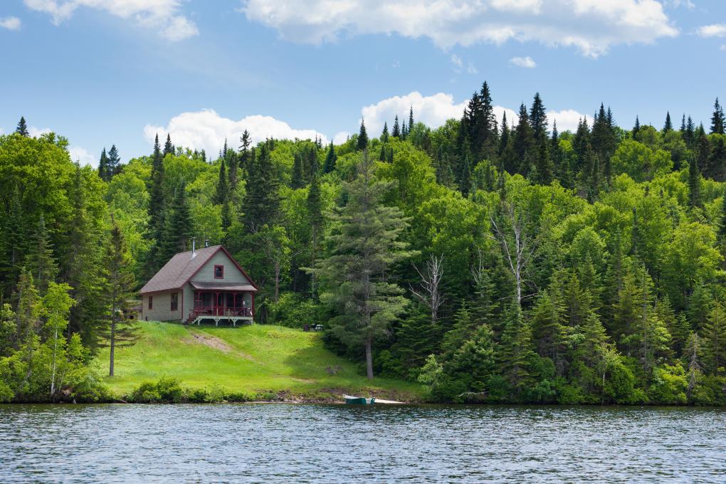 Réserve faunique de Portneuf - Chalet au bord du lac