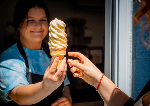Confiserie de la Vieille École - Cornet de crème glacée