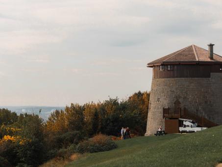 Plaines d'Abraham - tour Martello 1 à l'automne