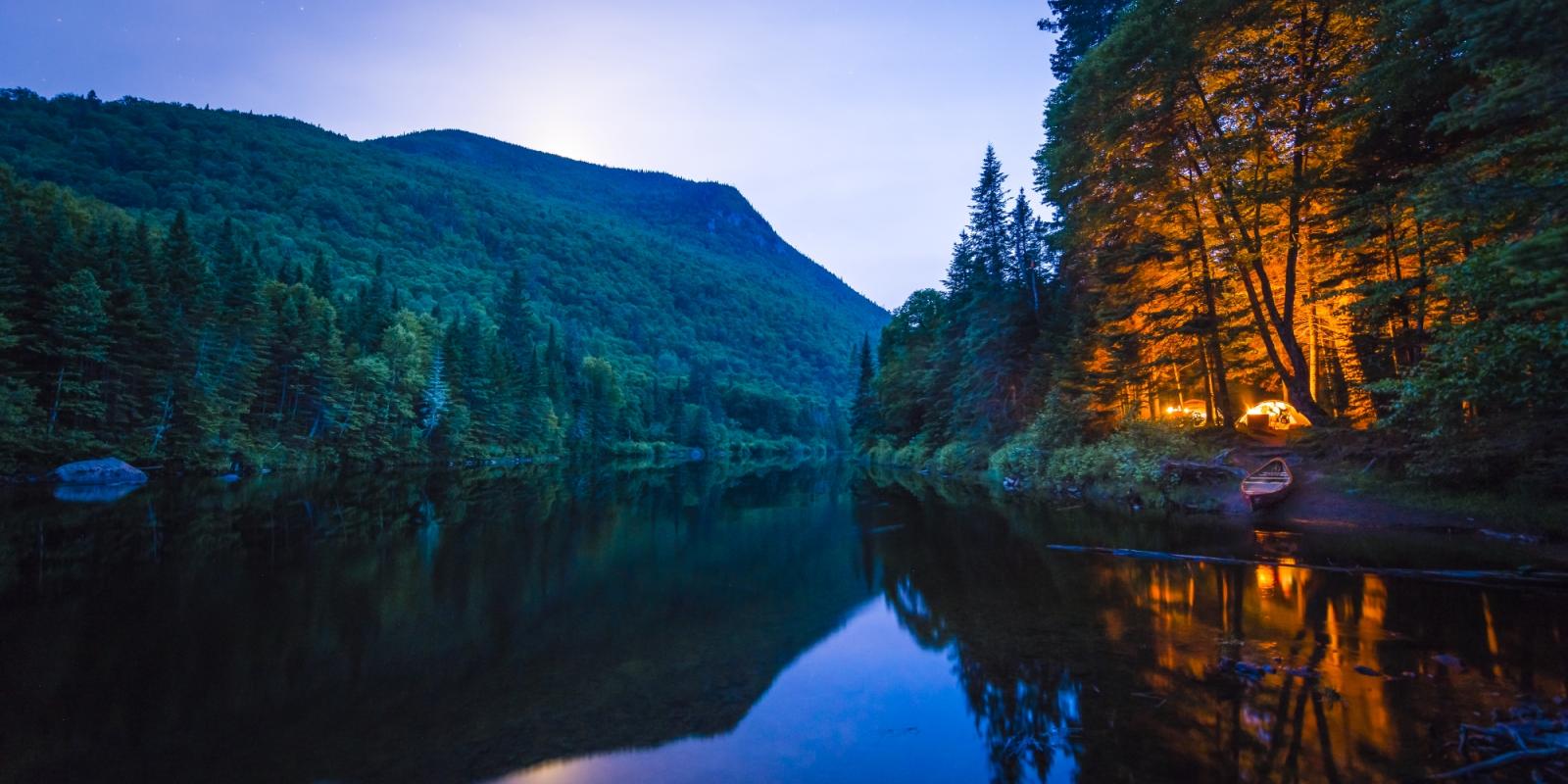 Canoe-camping dans le Parc national de la jacques-Cartier