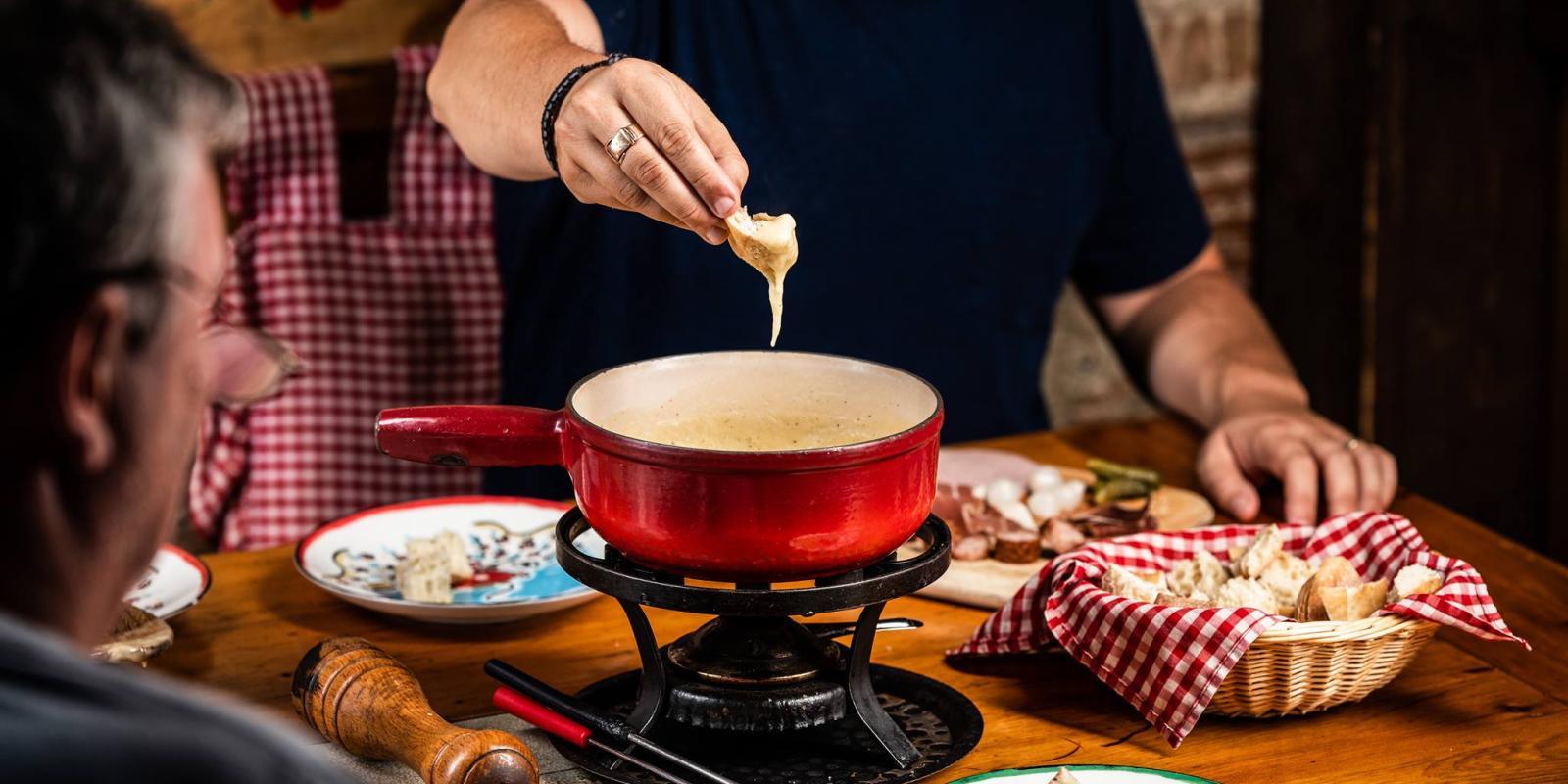 Fondue au fromage du restaurant La Grolla