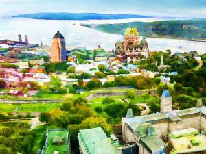 Tours Accolade - Vieux-Québec vu du ciel