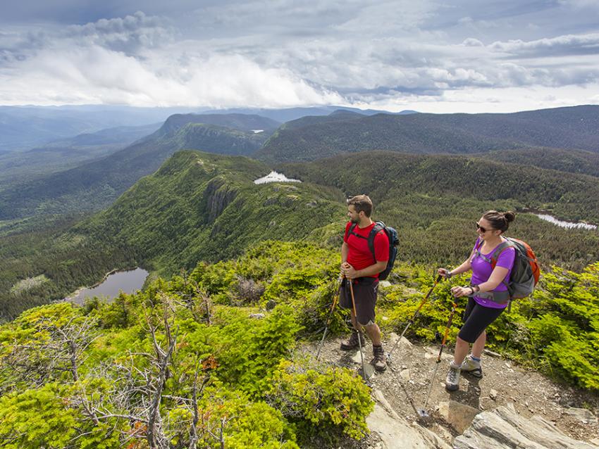 Hikers along the International Appalachian Trail