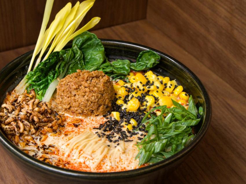Menu végétalien au Honon Ramen