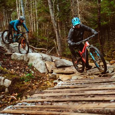 Mountain Biking at Sentiers du Moulin