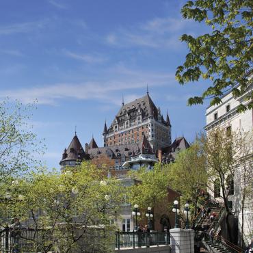 Château Frontenac au printemps