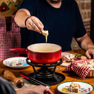 Fondue au fromage du restaurant La Grolla