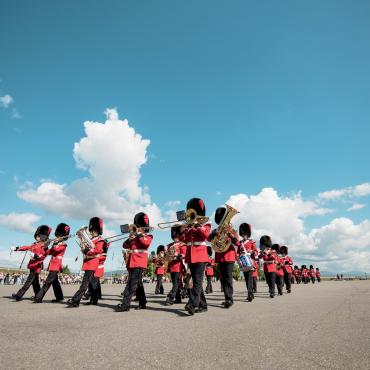 Musical performance at the Citadelle of Québec.